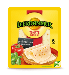 Leerdammer® paradicsomos-bazsalikomos szeletelt sajt 120g